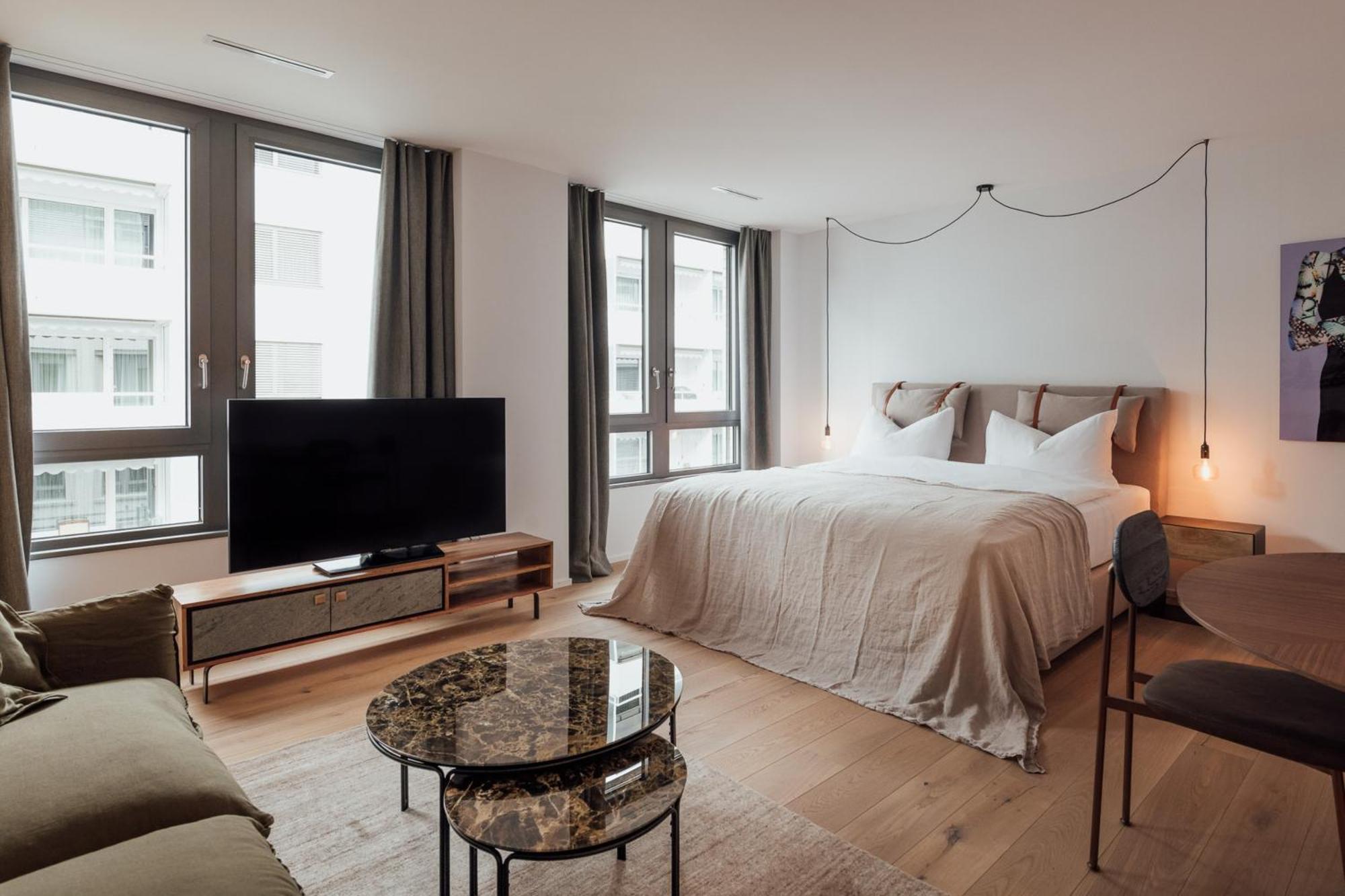 Gubelhof Suites Zug Oda fotoğraf